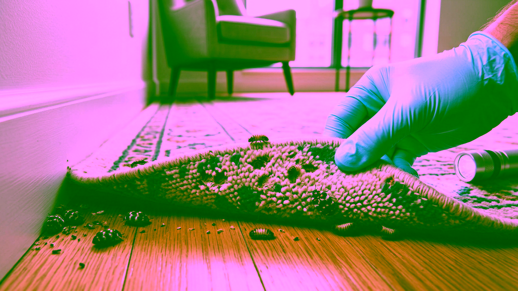 Signs of carpet beetles in NYC apartment