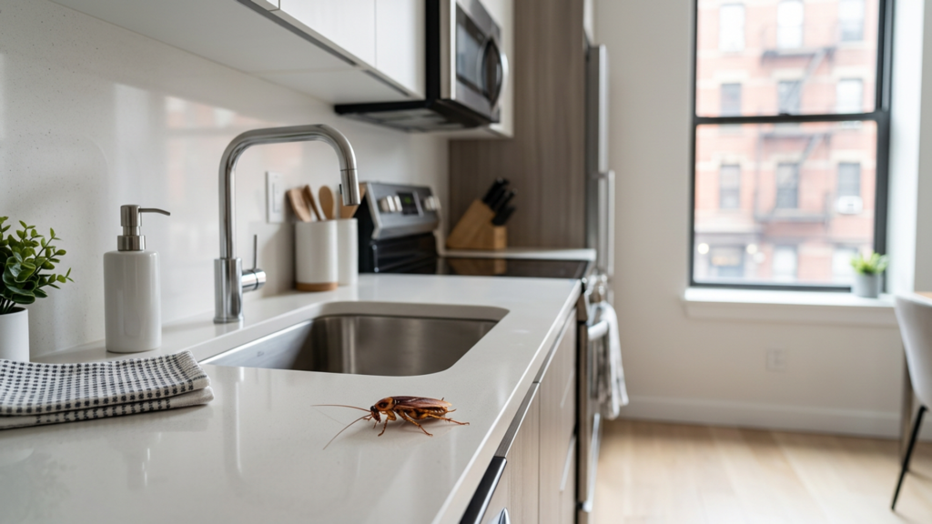 Roaches in a clean New York City apartment