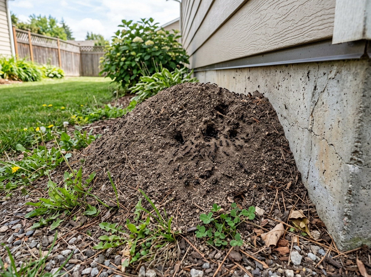Outdoor ant control