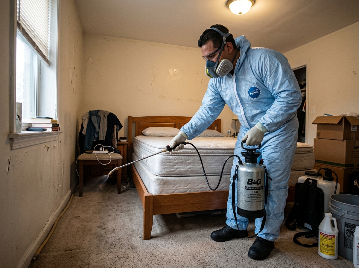 Bed bug chemical treatment service