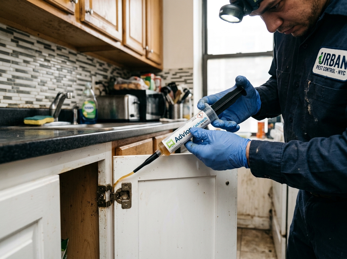 Cockroach gel bait treatment