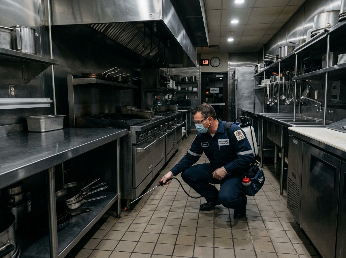 Restaurant cockroach control