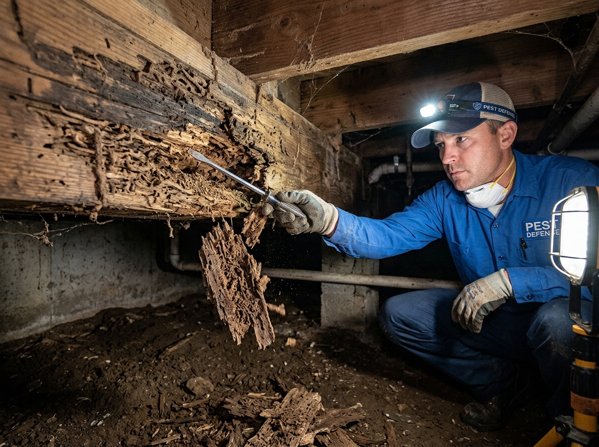 Termite damage assessment inspection
