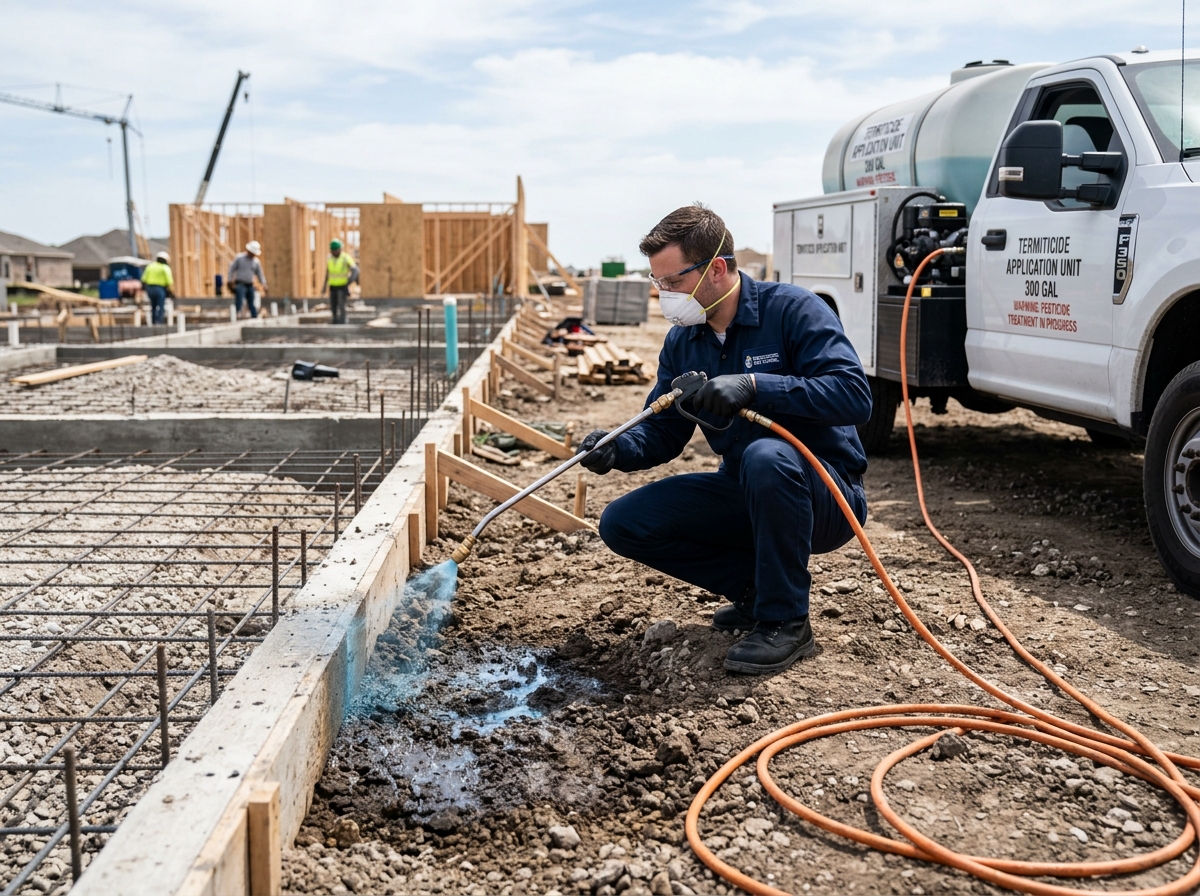 Termite pre-construction treatment service